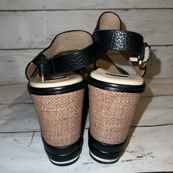 Women's Louise et Cie Rhory Wedge Slingback Leather Strap Platform Sandals 10M - Picture 4 of 6